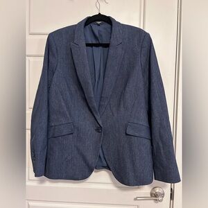 Express Editor Women’s Denim Blue Blazer
